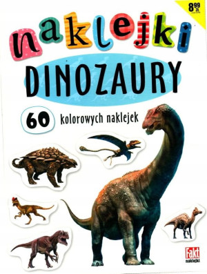 MEGA REALISTYCZNE NAKLEJKI DINOZAURY 60 SZT