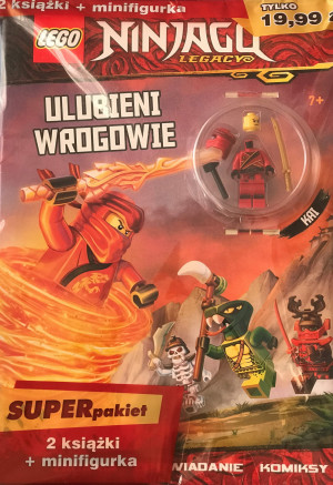 LEGO NINJAGO 2 KSIĄŻKI + FIGURKA KAI KOMIKSY
