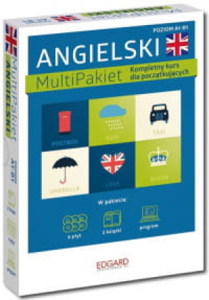 MULTIPAKIET ANGIELSKI 2XKSIĄŻKA 6CD PROGRAM KOMPUTEROWY