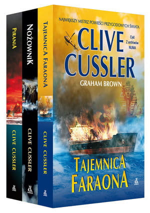 PAKIET TAJEMNICA FARAONA NOŻOWNIK PIRANIA C CUSSLER