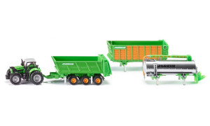 TRAKTOR Z NACZEPA PRZYCZEPA I CYSTERNA