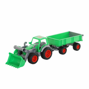 FARMER TECHNIK TRAKTOR LADOWARKA Z PRZYCZEPA