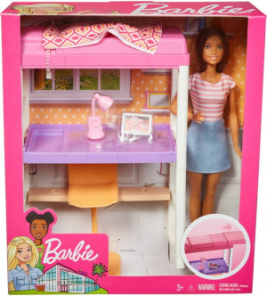 LALKA BARBIE FXG521 ZESTAW SYPIALNIANY