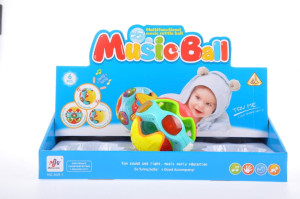 KULA Z GRZECHOTKĄ 13 CM ZABAWKA DZIECKO
