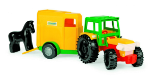 TRAKTOR Z PRZYCZEPĄ NA KONIA 38 CM ZABAWKA