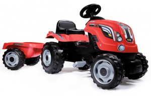 TRAKTOR FARMER XL Z PRZYCZEPĄ CZERWONY