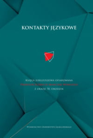 KONTAKTY JĘZYKOWE MAGDALENA SZCZYRBAK TERESZKIEWICZ