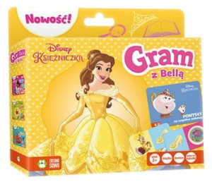 GRAM Z BELLĄ KSIĄŻKA DOMINO KUKIEŁKI PUZZLE DISNEY