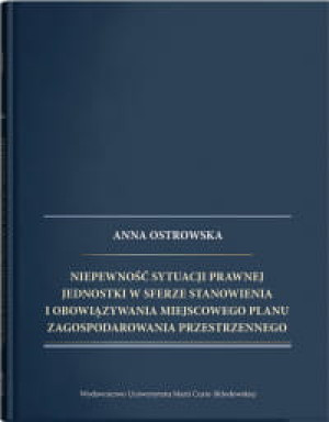 NIEPEWNOŚĆ SYTUACJI PRAWNEJ ANNA OSTROWSKA