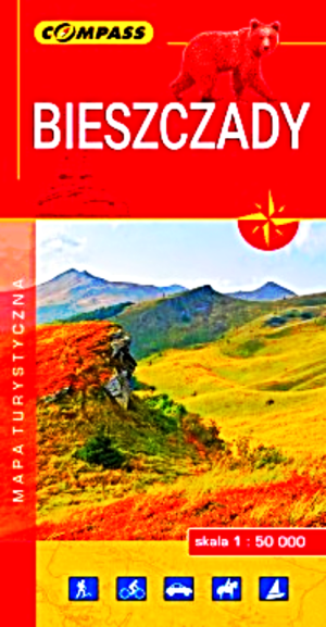 BIESZCZADY MAPA 1:50000 SOLINA POLAŃCZYK USTRZYKI SAN