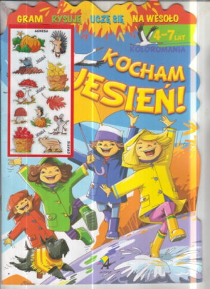 KOCHAM JESIEŃ KOLOROWANKI NAKLEJKI