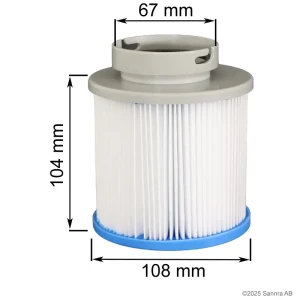 Kuben Spafilter För M-Spa, 2-Pack