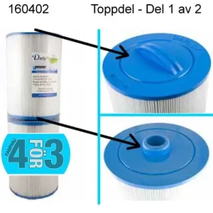 Kuben Spafilter Toppdel 1/2 Filter För Elite Spa, Fonteyn Spas Och Alps Spas M.Fl.