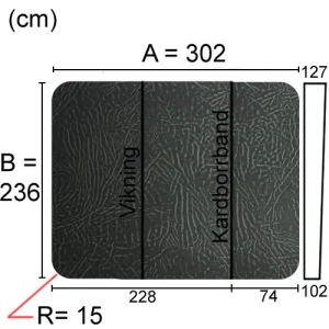 Kuben Spalock 302 X 236 R= 15cm, Hydropool 1038