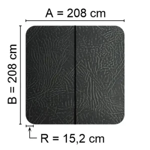 Kuben Spalock 208 X 208 R=15,2 Cm Grått För Caldera, Hydropool, Artesian Med Flera