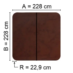 Kuben Spalock 228 X 228 R= 22,9cm Brunt Passar Sundance M.Fl. Förberett För Pop-Up Högtalare