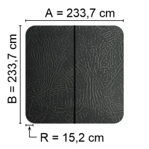 Kuben Spalock 233,7 X 233,7 R=15,2cm Grått För Hydropool Med Flera