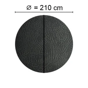 Kuben Spalock Ø Runt 210 Cm Grått Passar Svenska Bad, Westerbergs M. Fl.