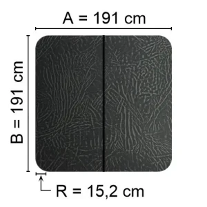 Kuben Spalock 191 X 191 R=15,2 Cm Grått Passar Bl.A. Hydropool