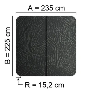 Kuben Spalock 235 X 225 R= 15cm Grått Passar Vita Spa Med Flera