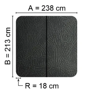 Kuben Spalock 238 X 213 R= 18 Cm Grått Passar Bl.A. Calspas