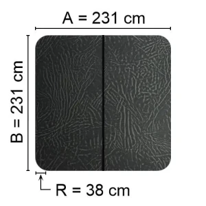 Kuben Spalock 231 X 231 R=38cm Grått Passar B.La. Marquis Och Wellis