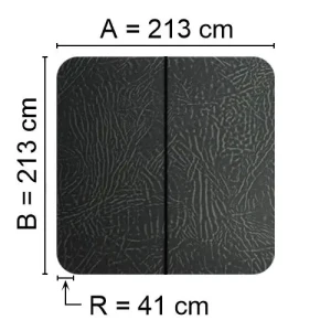 Kuben Spalock 213 X 213 R=41cm Grått För Dimension One