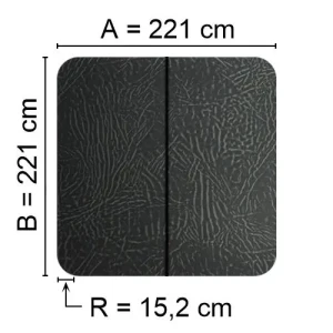 Kuben Spalock 221 X 221 R=15,2cm Grått, Passar Bl.A. Hydropool Och Hotspring.