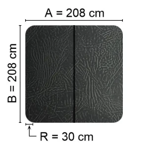Kuben Spalock 208 X 208 R= 30cm Grått Passar Bl.A. Coast Spas