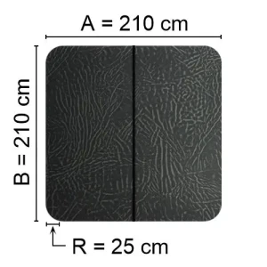 Kuben Spalock 210 X 210 R= 25cm Grått Passar Viskan M. Fl.