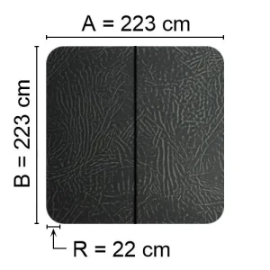 Kuben Spalock 223 X 223 R=22cm Grått Passar Bl.A. Sundance