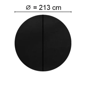 Kuben Spalock Ø Runt 213 Cm Svart För Folkpool, Jacuzzi