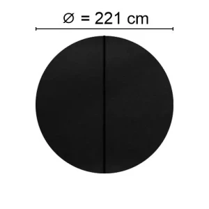 Kuben Spalock Ø Runt 221 Cm Svart Passar Bland Annat D1 Arena