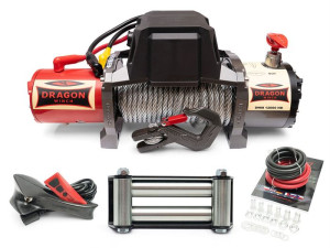 Dragon Winch DWM 12000 HD lina stalowa Wyciągarka elektryczna 12V 24V o uciągu 5,5 T Maverick samochodowa off road lawety
