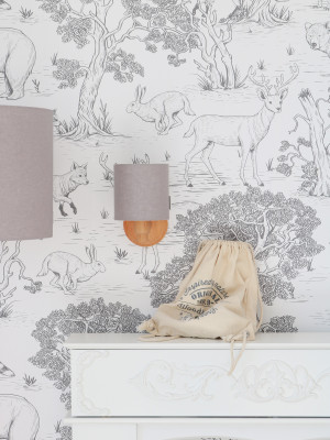 Kinkiet lniany szary Linen Grey