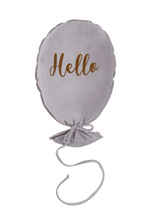 Decorative Balloon Delux Silver Grey