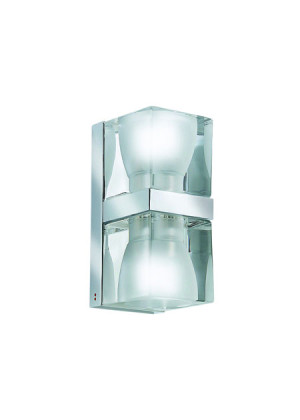 HIT 2023 Kinkiet Cubetto 2 transparentny D28D0100 Fabbian