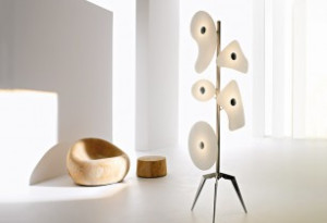 HIT 2023 Lampa podłogowa Orbital 036003 10 biała Foscarini