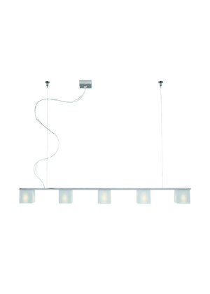 HIT 2023 Lampa wisząca Cubetto 5 biała D28A0601 Fabbian