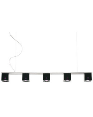 HIT 2023 Lampa wisząca Cubetto 5 czarna D28A0602 Fabbian