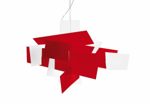 HIT 2023 Lampa wisząca Big Bang Led 151007L 63 czerwona Foscarini