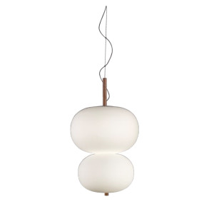 HIT 2023 Lampa wisząca Ilargi double brązowa 00-6013-93-F9 Grok