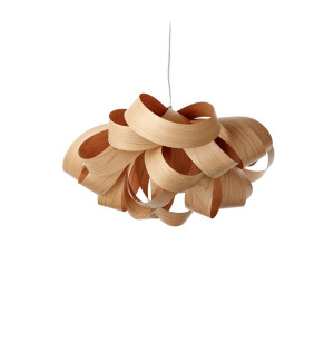 HIT 2023 Lampa wisząca drewniana Agatha Small cherry LZF