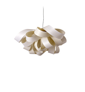 HIT 2023 Lampa wisząca drewniana Agatha Small biała LZF