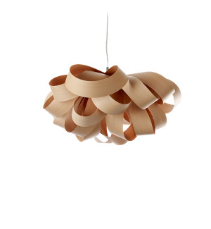 HIT 2023 Lampa wisząca drewniana Agatha Small piaskowa LZF