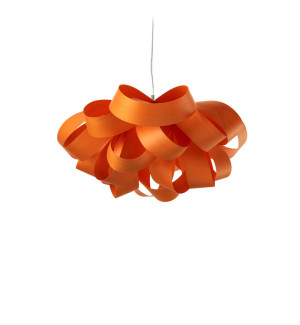 HIT 2023 Lampa wisząca drewniana Agatha Small pomarańczowa LZF