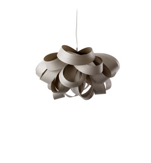 HIT 2023 Lampa wisząca drewniana Agatha Small szara LZF