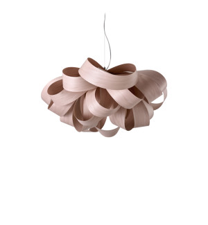HIT 2023 Lampa wisząca drewniana Agatha Small jasnoróżowa LZF