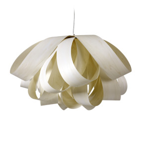 HIT 2023 Lampa wisząca drewniana Agatha Large biała LZF