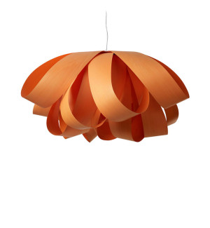 HIT 2023 Lampa wisząca drewniana Agatha Large pomarańczowa LZF